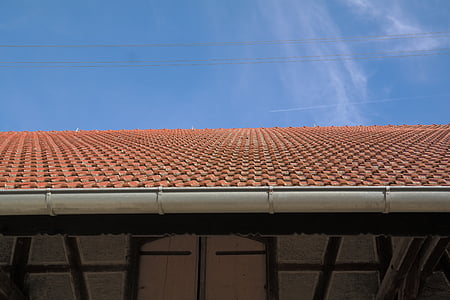 material para techos, canal de la, techo, granero, Scheuer, techo de la casa, edificio
