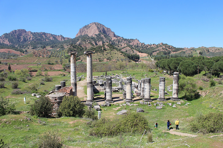 ruin, tempelet, gamle, kolonne, steder av interesse, antikken, klassisk arkitektur