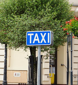 taksi, informacije, določitev je, Prometni znak