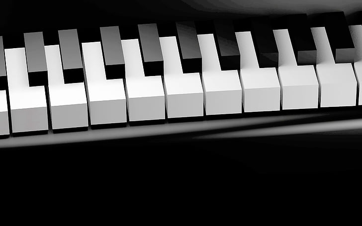 pianoforte, chiavi, tastiera di pianoforte, strumento a tastiera, tasti del piano, chiudere, tastiera