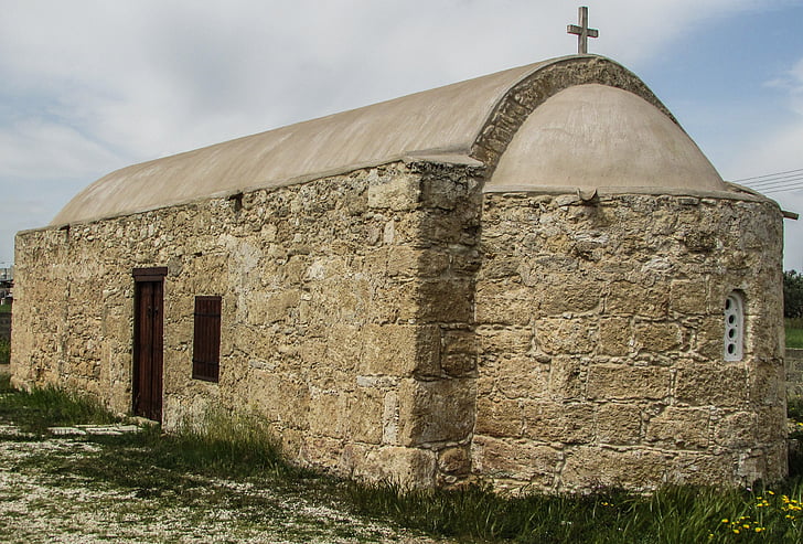 Cyprus, xylotymbou, Ayios vasilios, kerk, orthodoxe, het platform