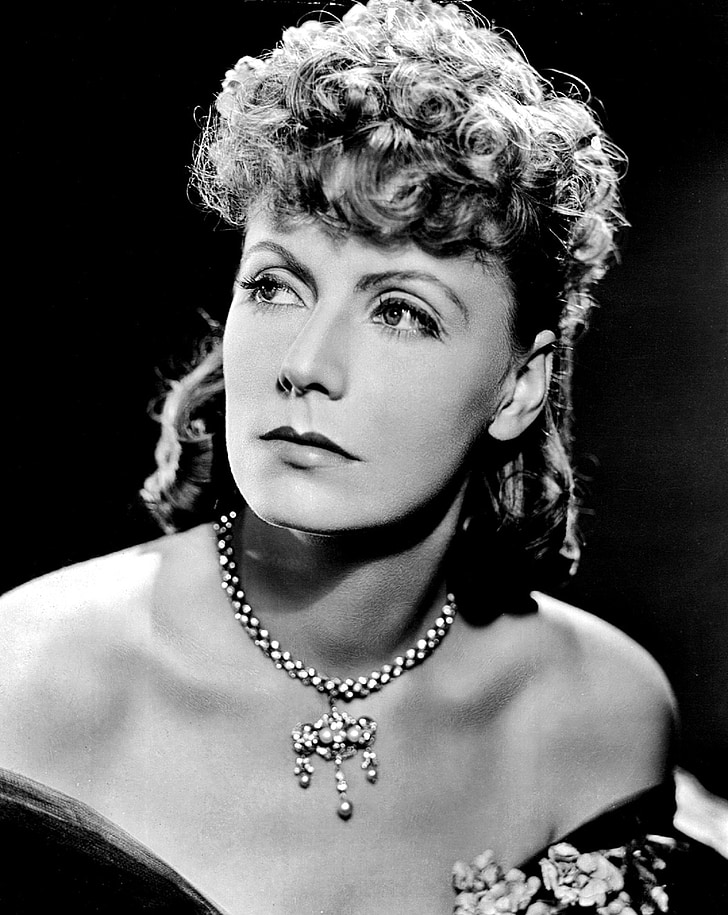 greta garbo, actress, vintage, movies, motion pictures, monochrome, black and white