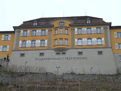 Meersburg, država winery, Vinska klet, vinograd, stavbe, arhitektura