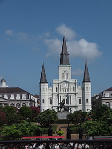 Jackson square, Louisiana, Orleans, New orleans, francoščina, Louis, Jackson