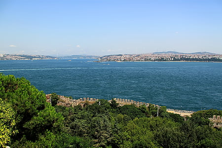 Istanbul, gola, paesaggio, Bosforo