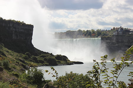 Niagarafallen, new york, USA, Cascade, vatten, skum, naturen