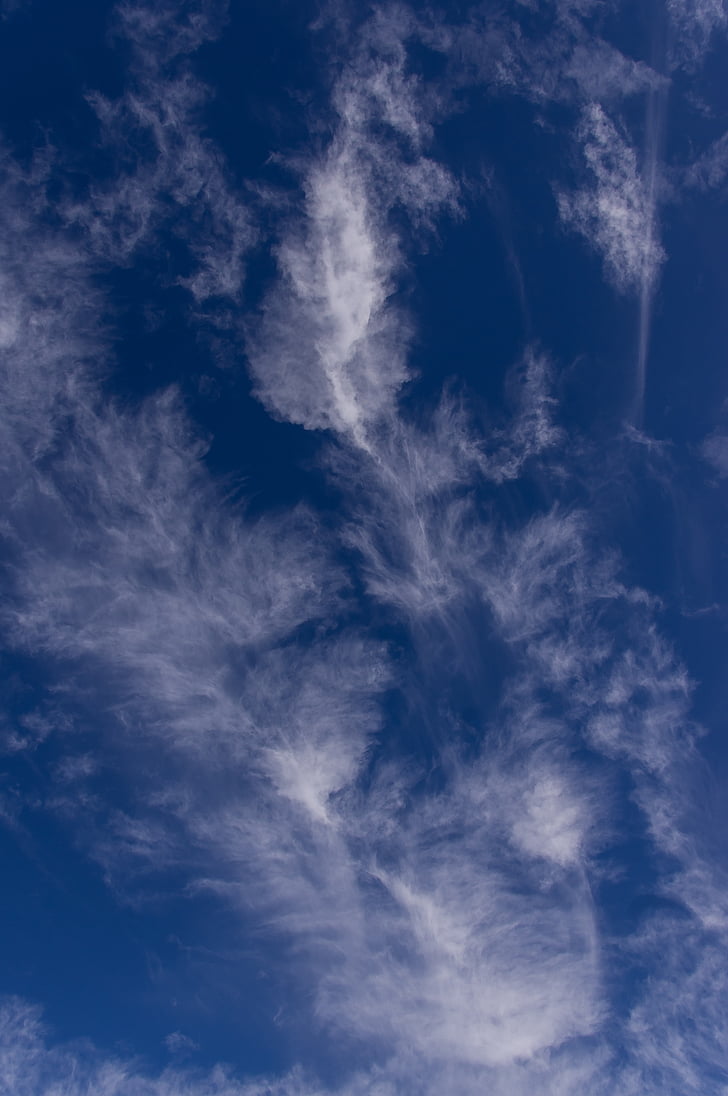 cel, núvols, blau, blanc, patró, Austràlia