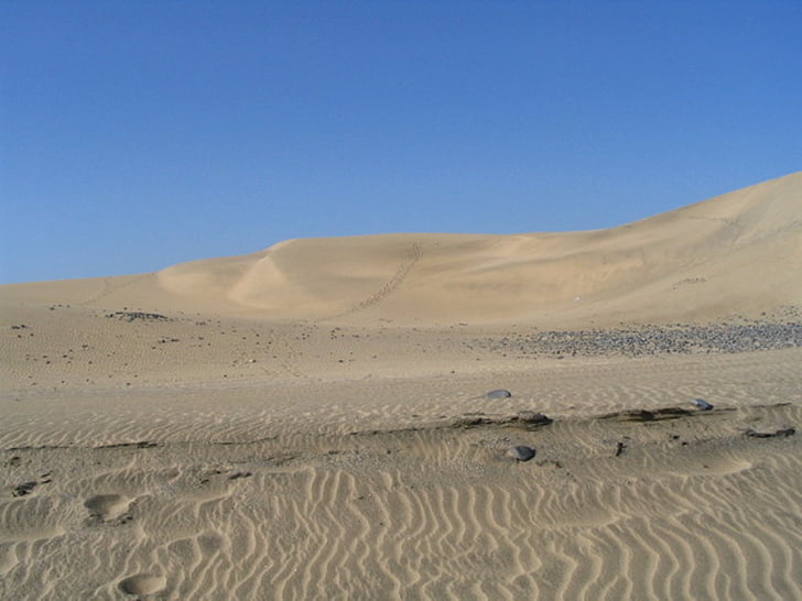 Gran canaria, ørkenen, sand, bredt, natur, stille