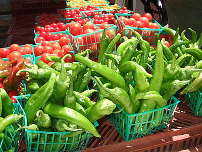 verduras, pimienta, tomates, saludable, orgánica, vegetales, fresco