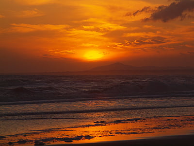 solnedgång, Algarve, Portugal