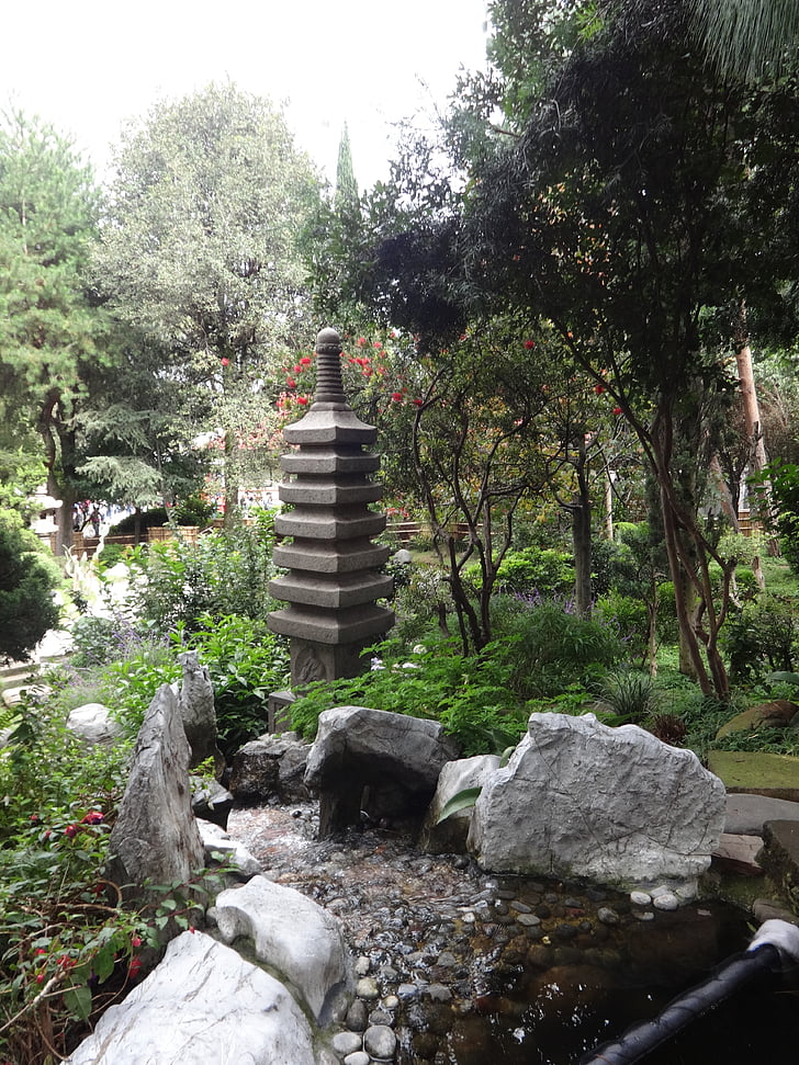 jardin, Japonais, source