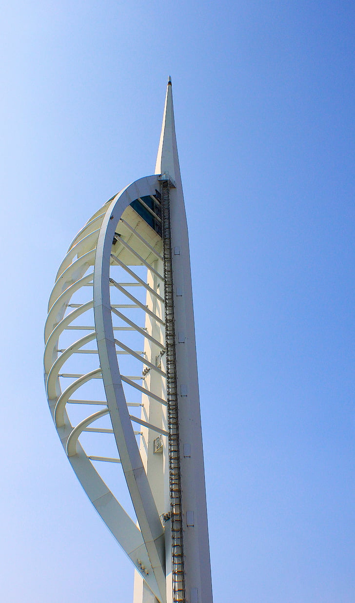 Spinnaker, věž, vysoká, budova, orientační bod, Portsmouth, Hampshire