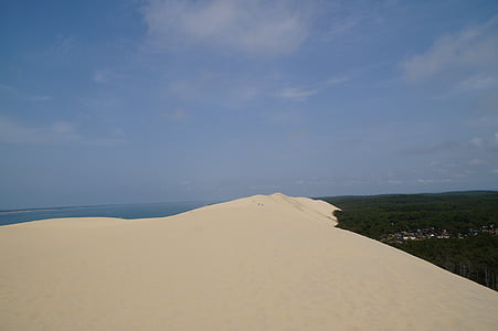 grande, dune, you, pilat, sand dune, france, ocean