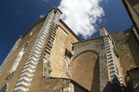 fronton, Kościół, Włochy, Umbria, Architektura, Europy, Historia