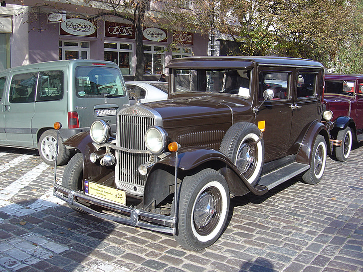 automobile, old, warsaw, poland
