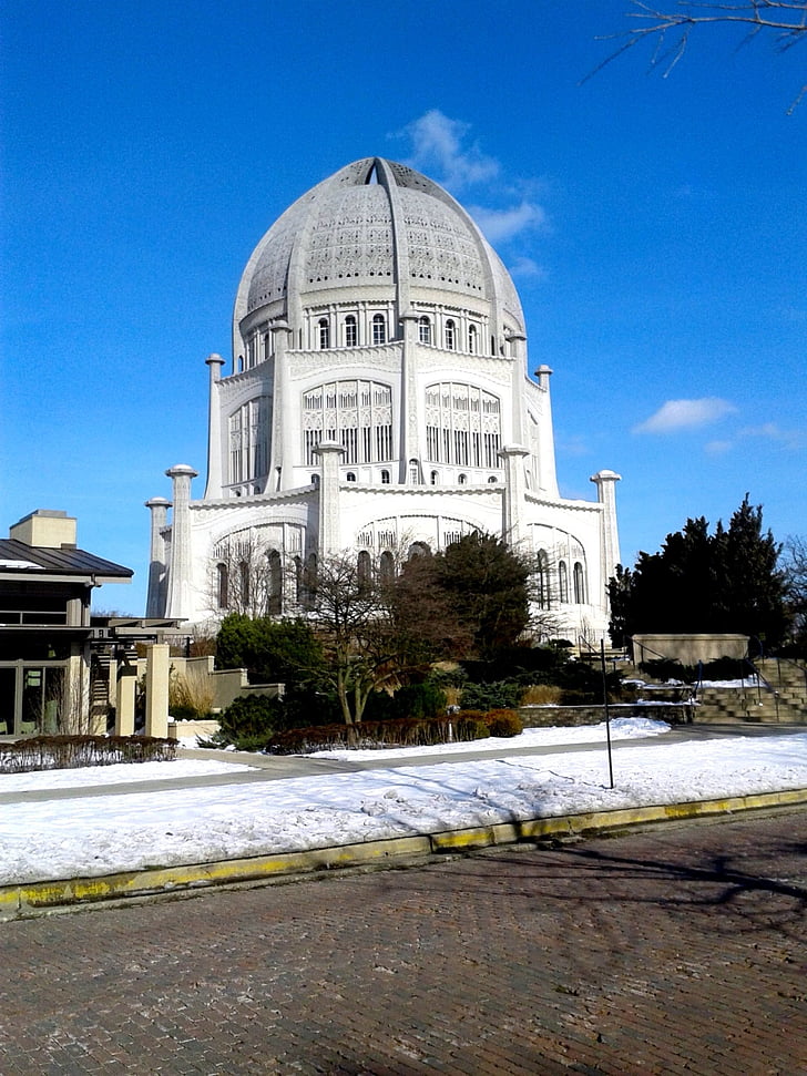 hram, Bahá'í, Wilmette, ažur, arhitektura, religija, spomenik