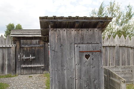 vaso sanitário, klo chalé, banheiro externo, Bach ritterburg, Castelo do cavaleiro, Castelo, agulha de baixa