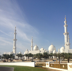 Abu dhabi, Moshe, Islã, Árabe, minaretes, edifício