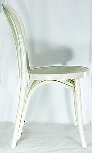 stol, hvit, interiør møbler, sitte