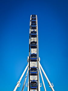 Ferris kotač, vožnja, slobodno vrijeme, Sajmište, vrtuljak, nebo, sajam