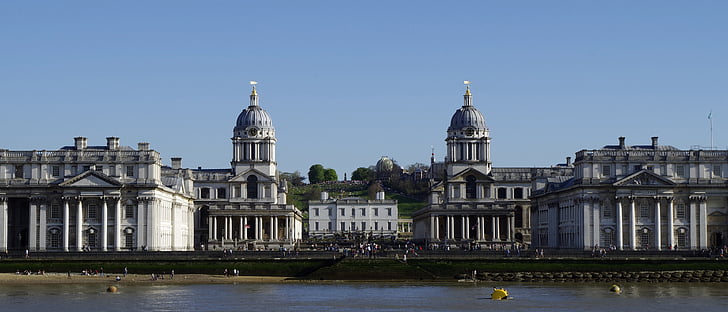 Greenwich, régi királyi haditengerészeti Főiskola, kápolna, a Greenwich-i Egyetem, Queen's house, Royal observatory, London