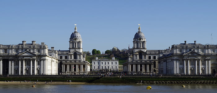 Greenwich, stary royal naval college, Kaplica, Uniwersytetu w greenwich, Queen's house, Królewskie Obserwatorium astronomiczne, Londyn
