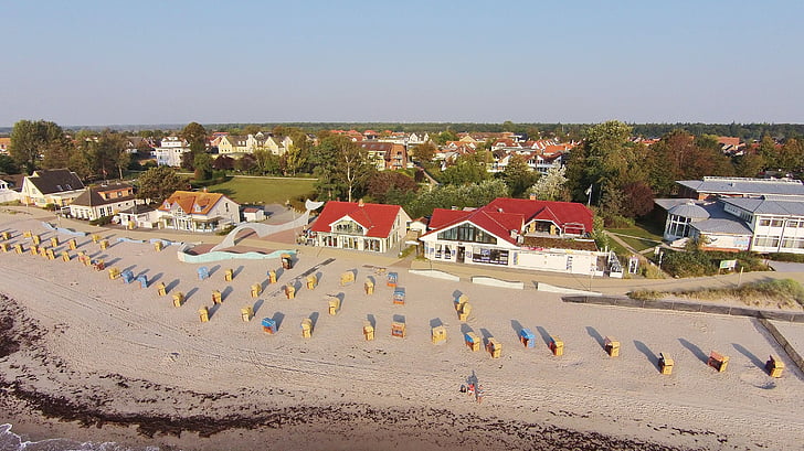 Mar Báltico, Kellenhusen, praia, Mecklenburg, férias