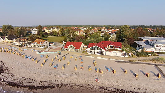 Baltijas jūrā, kellenhusen, pludmale, Mecklenburg, brīvdiena