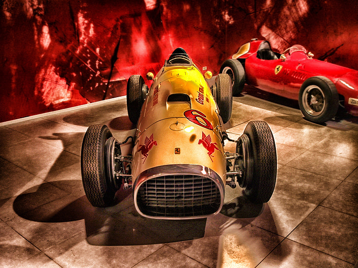 Ferrari, 1952, závodní, závodník, auto, automobil, HDR