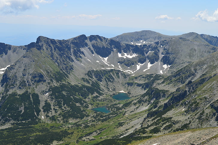 Mountain, sjön, Pirin, klättring, topp, ekologi, Rocky