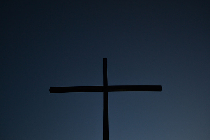 cross, night, church, religion, christian, christianity, jesus