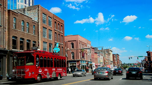 Nashville, Tennessee, ABD, Şehir, Amerika, manzarası, şehir merkezinde