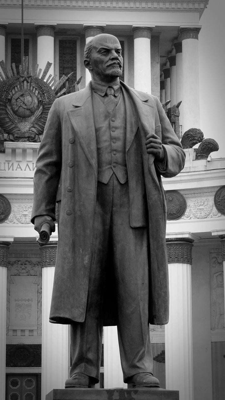 Moskva, Lenin, historisk set, Sovjetunionen, statue, monument