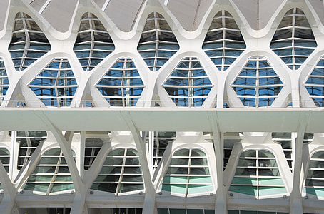 Windows, Blanco, España, edificio nuevo, arte, moderno, diseño