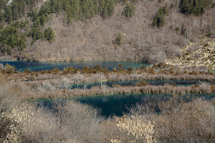 краєвид, пейзажі, Jiuzhaigou, в префектурі aba, Сичуань