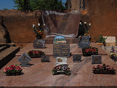 sepulcro de la familia, piedras de Memorial, tabletas conmemorativas, Cementerio, graves, lápida mortuaria, viejo cementerio