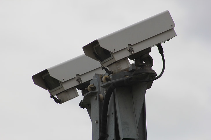 varnostne kamere, kamero, varnost, CCTV, nadzor, velik, industrija
