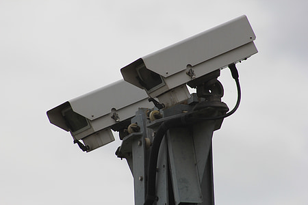 caméra de sécurité, appareil photo, sécurité, CCTV, surveillance, gros, industrie
