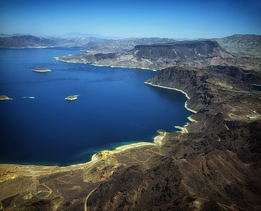 Lake mead, Nevada, Príroda, scénické, vody, pamiatka, destinácie