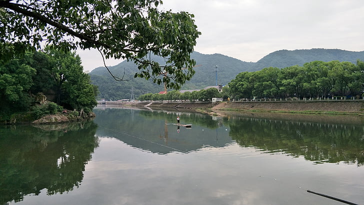 Ningbo, Fenghua, xxxx, nature, l’Asie, Lac, rivière