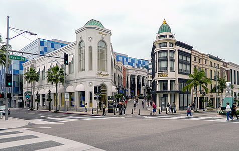 rodeo, rodeo drive, beverly, shopping, california, famous, hills
