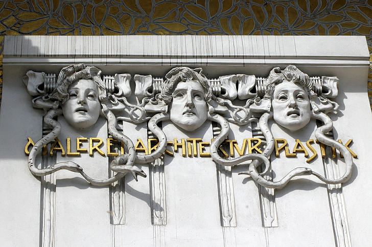 Wien, løsrivelse, Liberty, Klimt, arkitektur, skulptur, statue