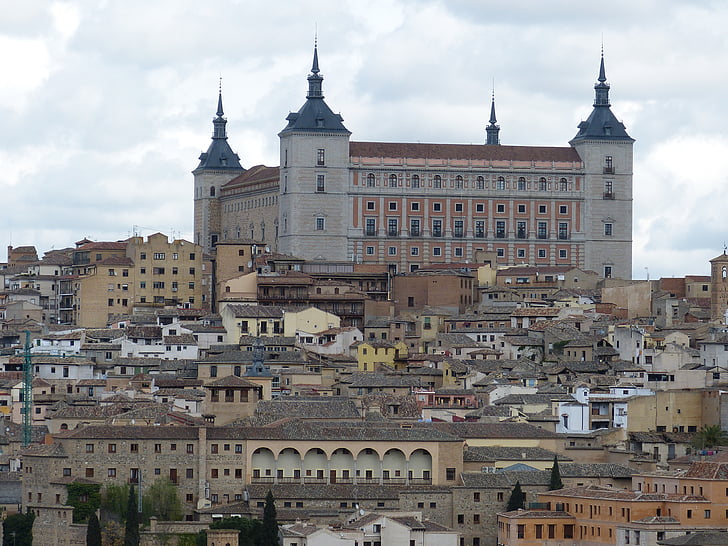 Toledo, Spanyol, Kastilia, kota tua, secara historis, abad pertengahan, Pusat kota bersejarah