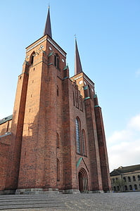cathedral, denmark, roskilde, church, building, landmark, europe