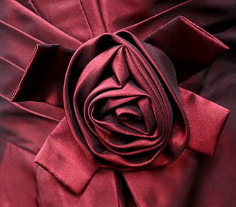 satin, tissu, Rose, mode, couture