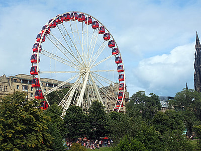 pariserhjul, rettferdig, Tivoli, eventyr, Ferris, fornøyelsespark, fornøyelsespark