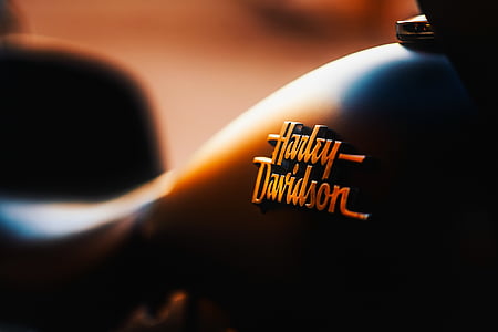 Harley-davidson, moottoripyörä, matkustaa, kuljetus, tunnus, rintanappi, logo
