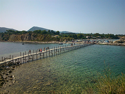 zakynthos, greece, mediterranean, bridge, tourism, sea, nature