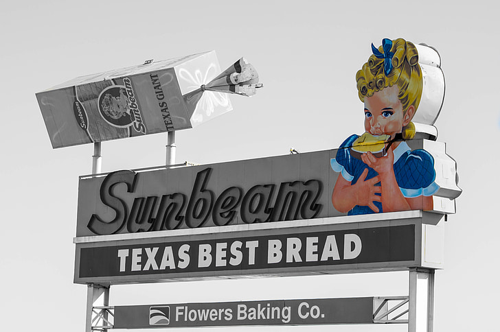 la publicité, Sunbeam, pain grillé, au Texas, el paso, touche de couleur
