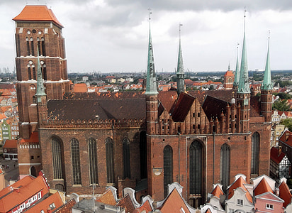Gdańsk, Gdańsk, Polen, St. mary's church, gamle bydel, kirke